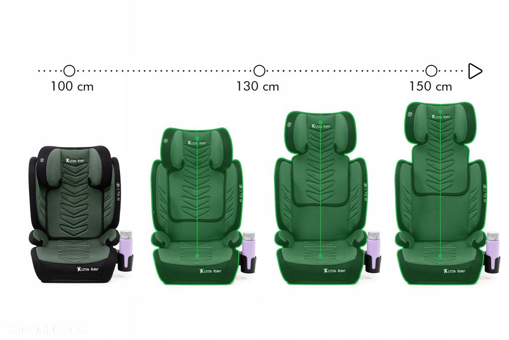 fotelik samochodowy 2w1 podstawka 15-36kg duży r129 +organizer isofix - 10