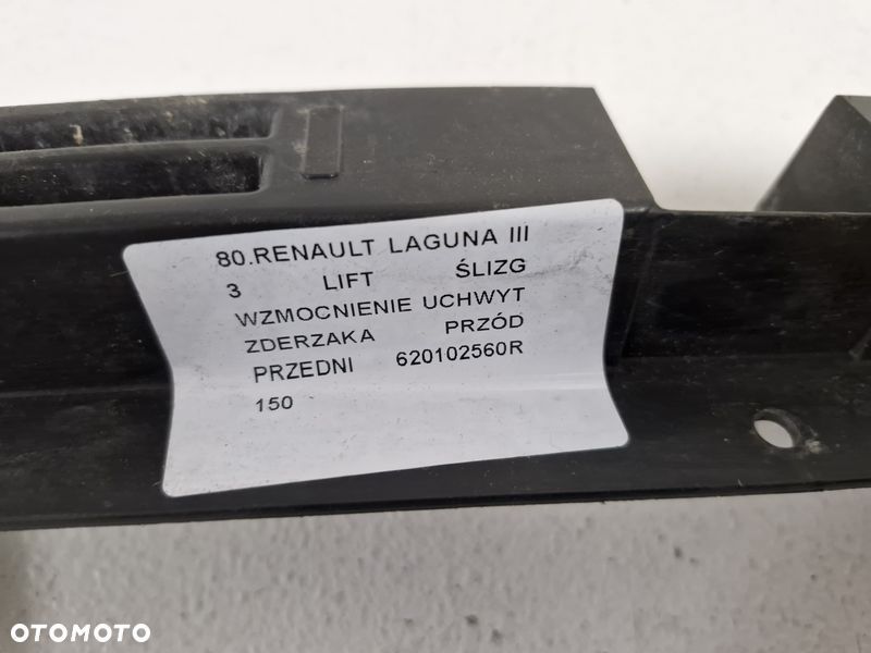 renault laguna iii 3 lift ślizg wzmocnienie uchwyt zderzaka przód przedni 620102560r - 5