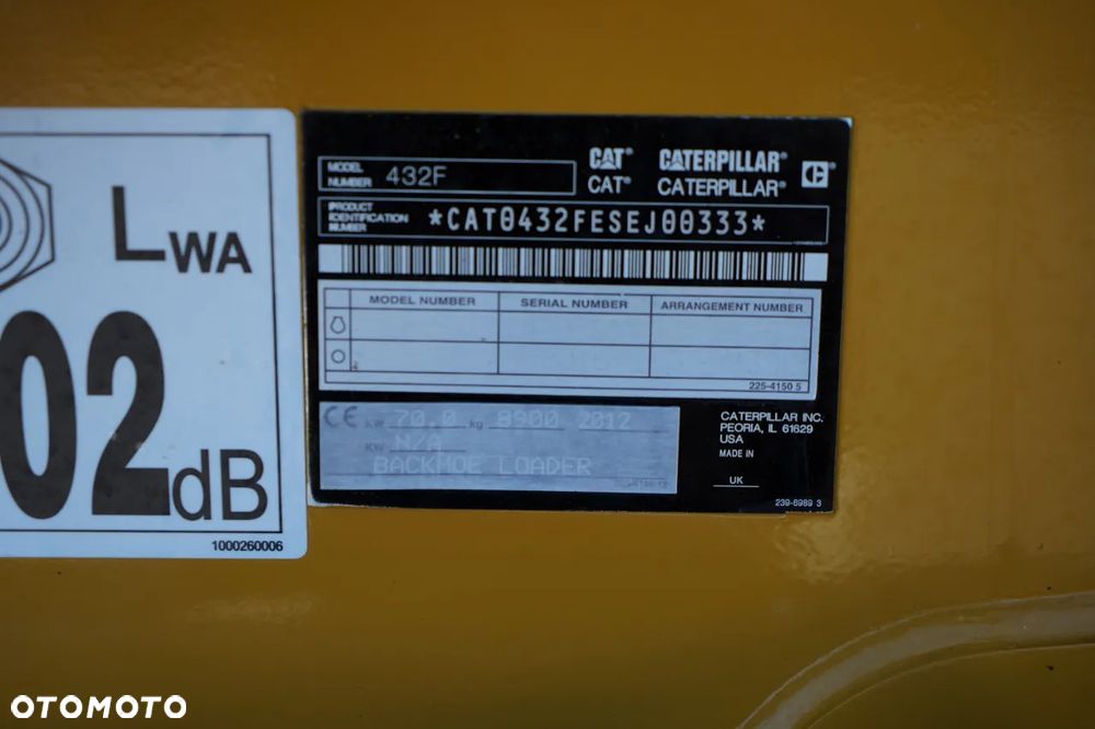 Caterpillar 432F / KOPARKO-ŁADOWARKA / JOYSTICK/  2012 / KLIMATYZACJA / KOMPLET ŁYŻEK - 35