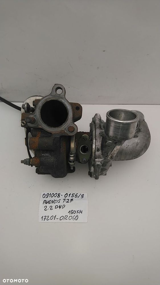 TURBINA 2.2 D4D 136KM 150KM AVENSIS 17201-0R010 - 19
