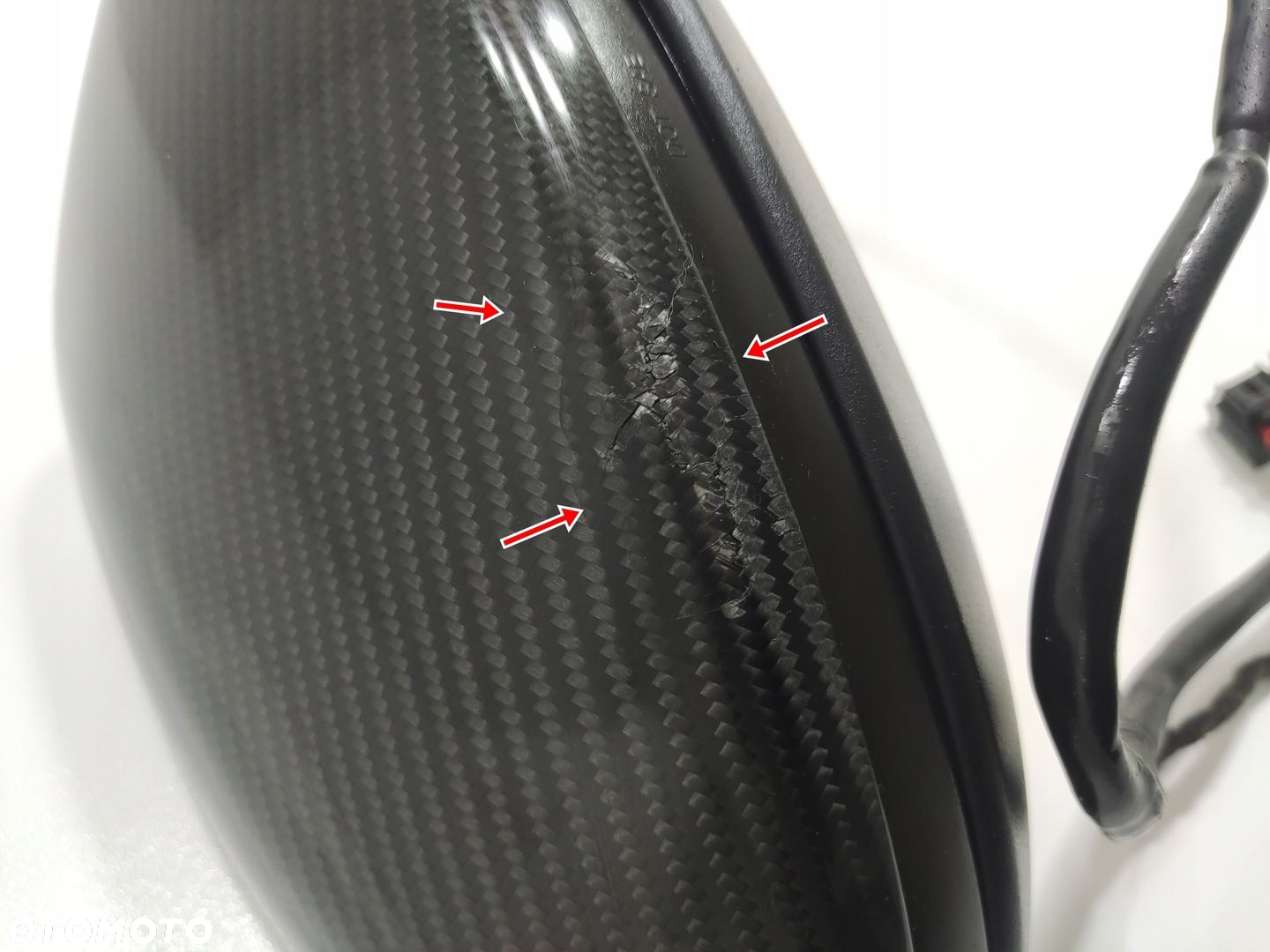 LUSTERKO PRAWE ASYSTENT VOLKSWAGEN GOLF VII R 2012-2016 13  2 KABLI EUROPA - 7