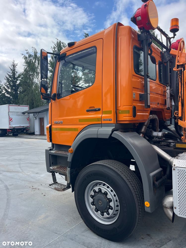 Mercedes-Benz Axor 1829 Wywrotka 4x4 Napęd na Mostach 4x4  Na Wał Reduktor Biegi Terenowe Czolownica Hydraulika Boczna Klimatyzacja Webasto Manual Grzana szyba Pług Piaskarka Solarka Schnitd Stratos B50-36 - 7