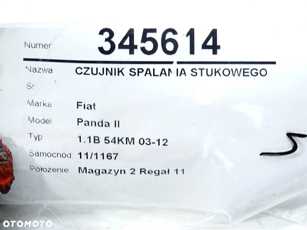 CZUJNIK SPALANIA STUKOWEGO - 49.00 PLN - FIAT PANDA (169_) 2003 - 2022 1.1 (169.AXA1A) 40 kW [54 KM] - 4
