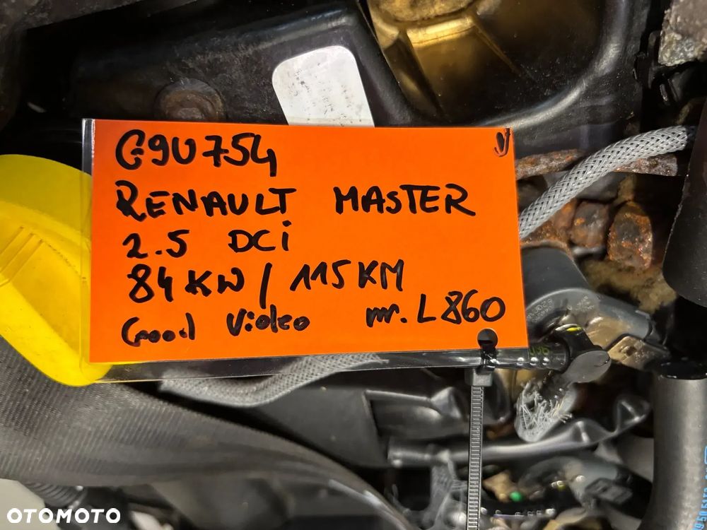 Silnik kompletny  Renault Master 2.5 dci G9u G9u754 film video 104 tys  Opel Movano, Nissan Primastar - 4