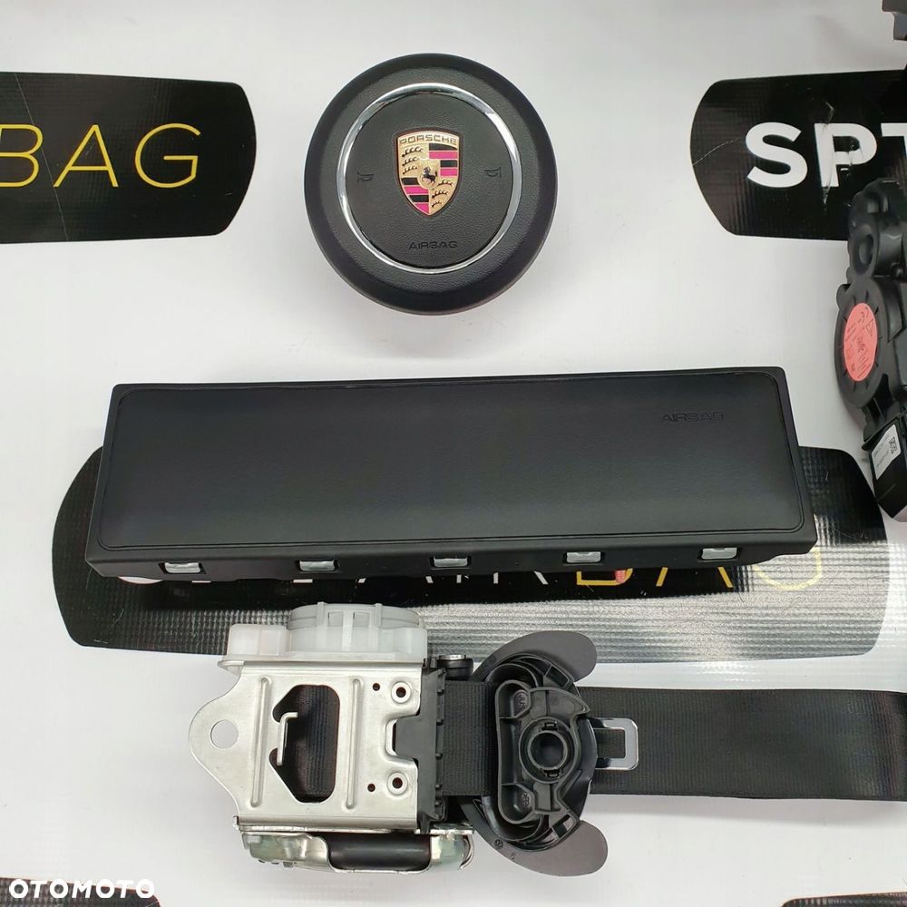 PORSCHA CAYENNE III 3 DESKA ROZDZIELCZA KONSOLA KOKPIT PULPIT PODUSZKI AIRBAG AIR BAG PASY KIT SET - 10
