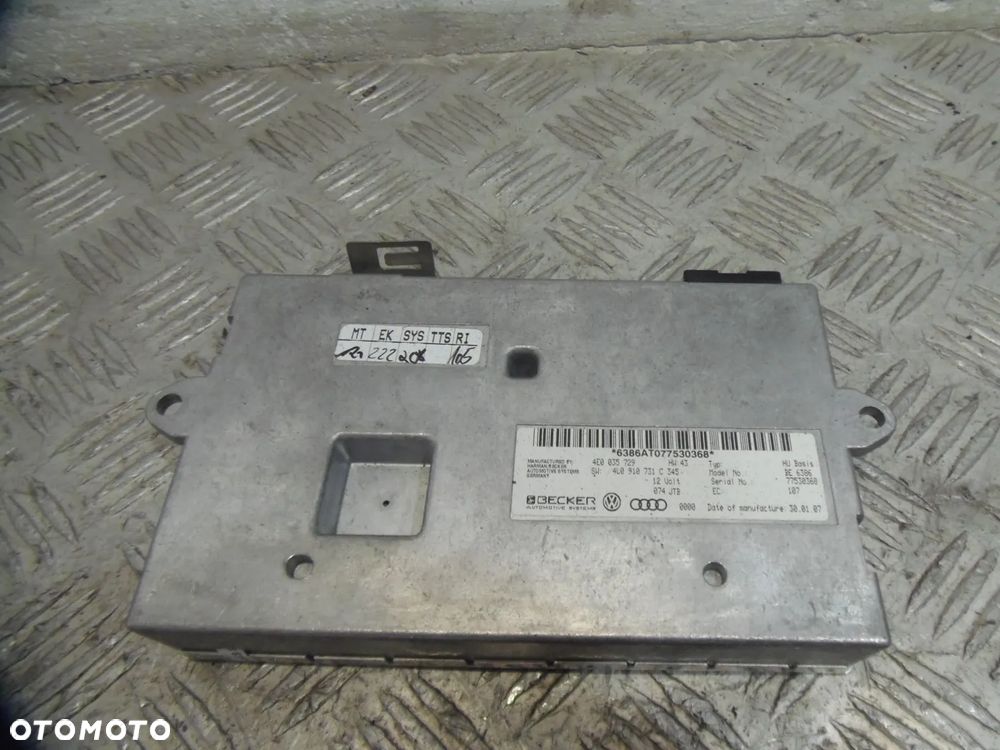 AUDI Q7 A6 MODUŁ STEROWNIK MMI 4E0035729A - 1