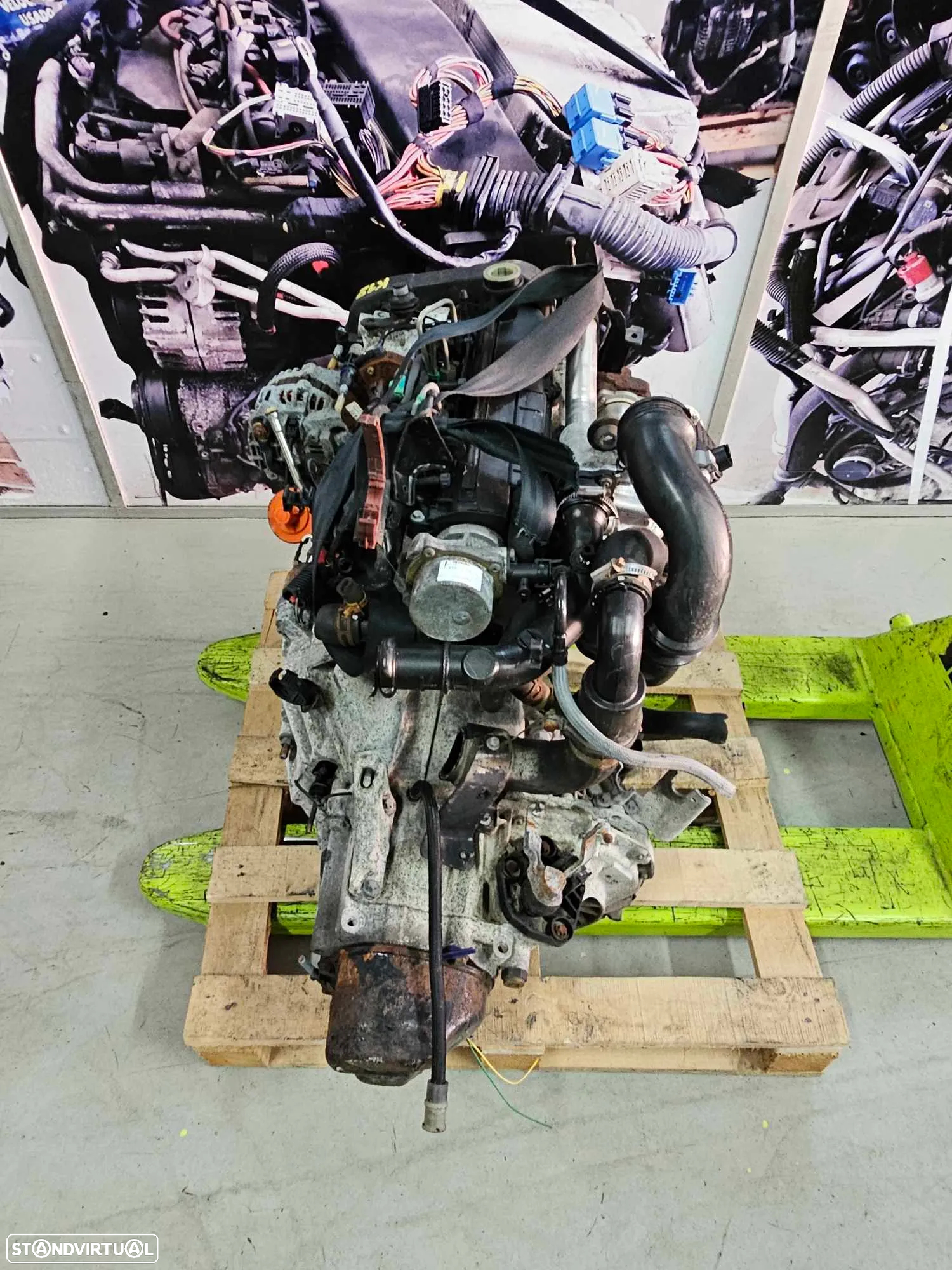 Motor Renault Clio II 1.5 DCI 2007 de 70cv, ref K9K 714 - 2