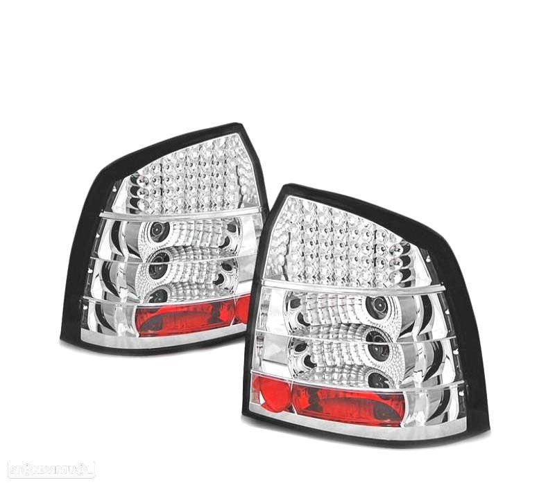 FAROLINS TRASEIROS LED OPEL ASTRA G 97-04 3P 5P CHROME CROMADO - 2