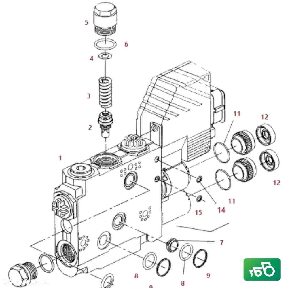 Sekcja EHR Zawór sterujący G718960030016 Fendt 820 Vario - 15