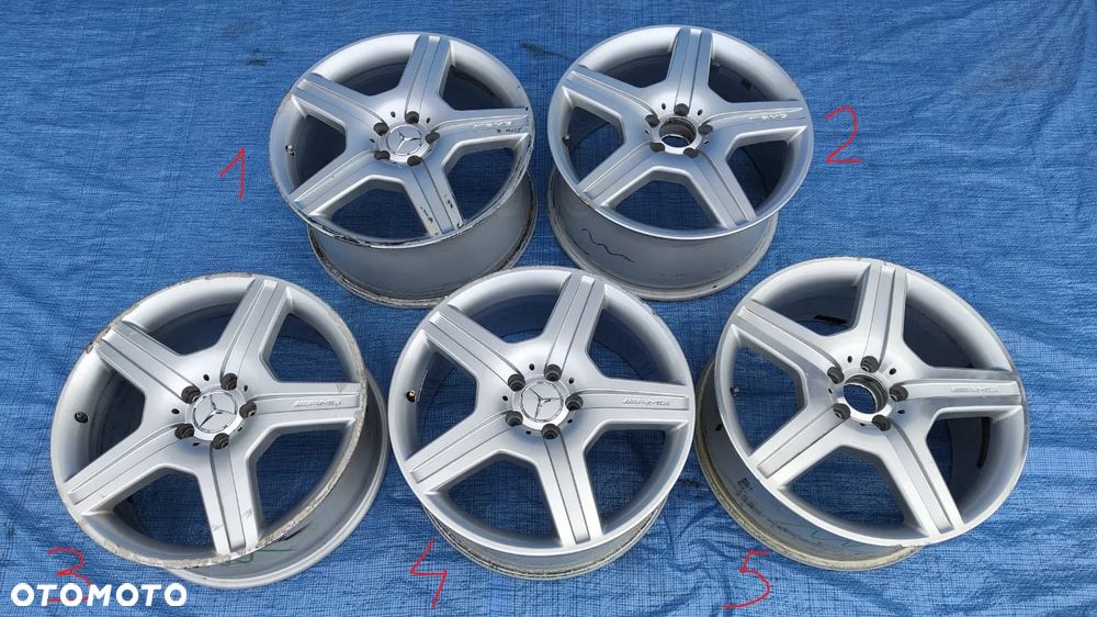 FELGA AMG ALUFELGA CZUJNIK 8.5J 9.5J 19 ET43 ORYGINAŁ A2214012602 A2214012702 A0045429818 MERCEDES S-KLASA W221 CL W216 - 1