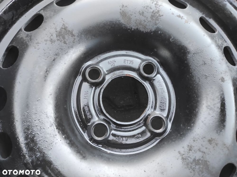 FELGI STALOWE STALÓWKI KOŁA 4X100 R14 CALI ET 35 5J KOMPLET 1S0601027G 1S0601027J VW UP! SEAT MII SKODA CITIGO WYSYŁKA !!!!! - 6