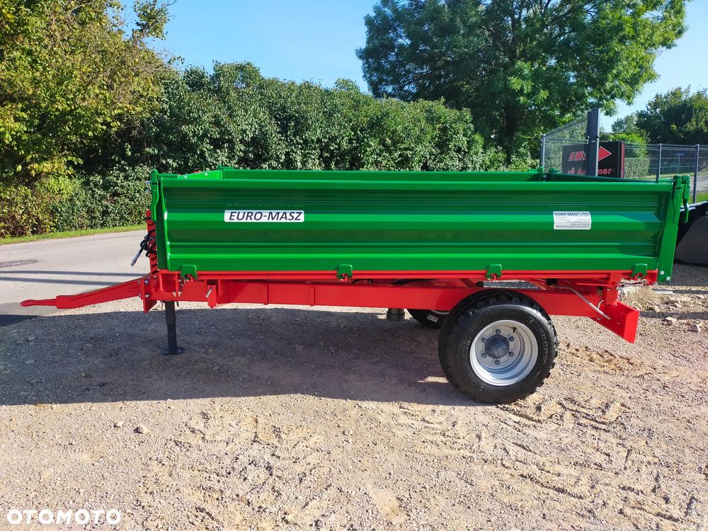 przyczepa rolnicza 3t wywrotka / euro-masz / zsyp / hamulce /nadstawy/ jednoosiowa - 8