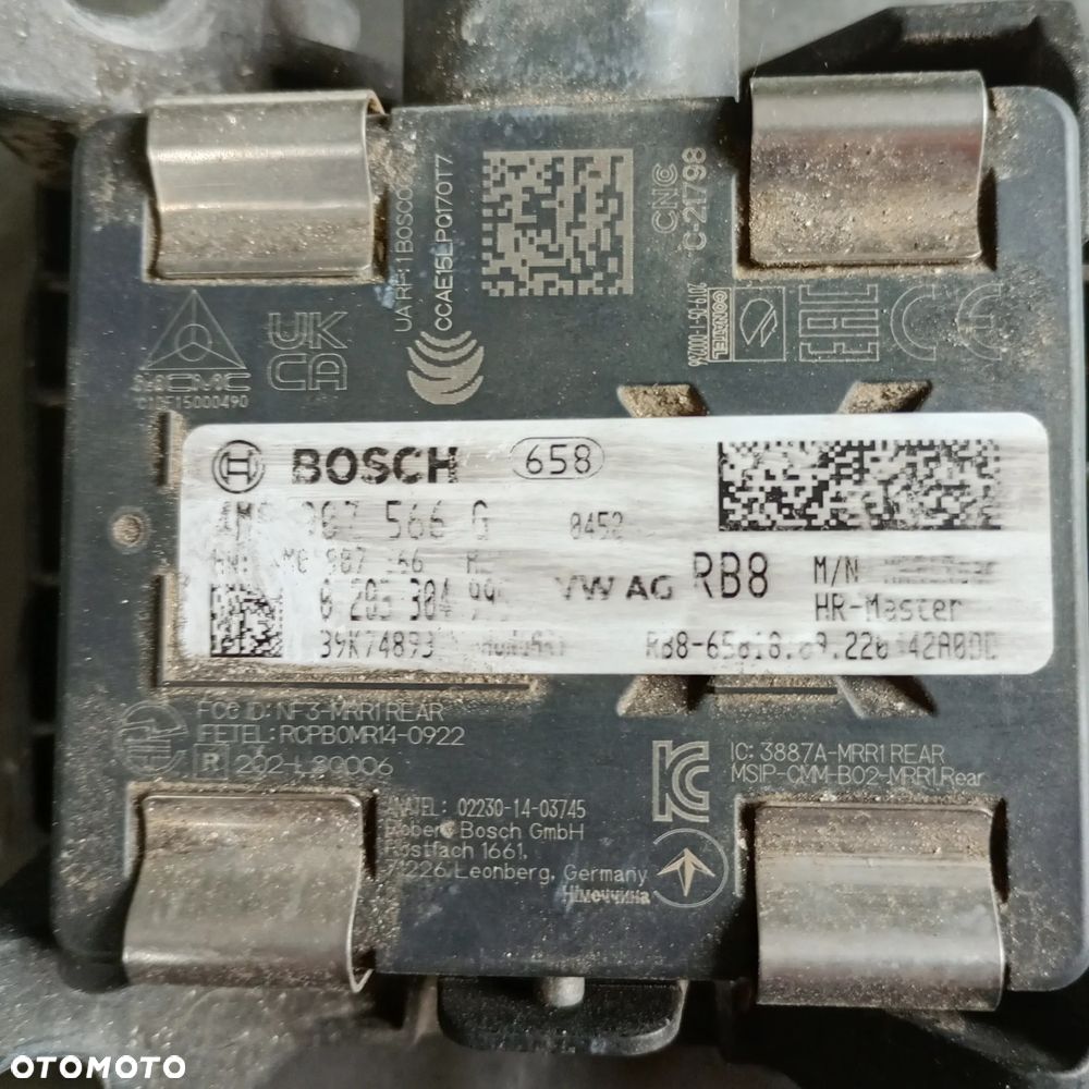 Radar czujnik asystent pasa 4M0907566G - 3
