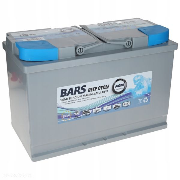 Akumulator Bars Marine AGM Deep Cycle 12V 115Ah - 1