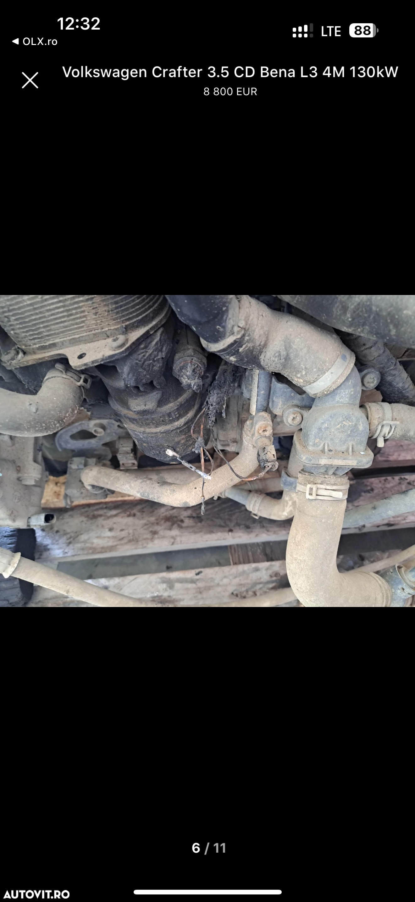Volkswagen Crafter VW 35 XL an 2020 L3H2 H2L3 2.0 TDI 140 cai Euro 6 Duba mediu lung Autoutilitara Unic Proprietar de noua Km reali istoric reprezentanța carvertical scos fără rugina arata perfect - 7
