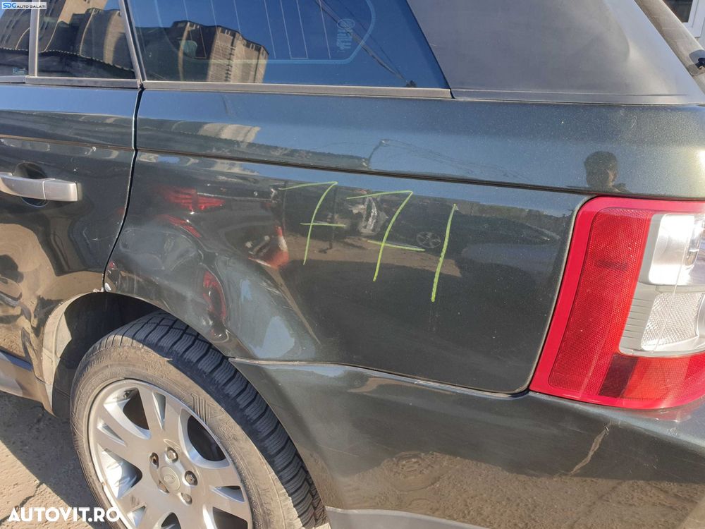 Aripa Caroserie Stanga Spate cu Imperfectiuni Land Rover Range Rover Sport L320 2005 - 2009 Culoare LRC 904 Tonga Green [K4424] - 2