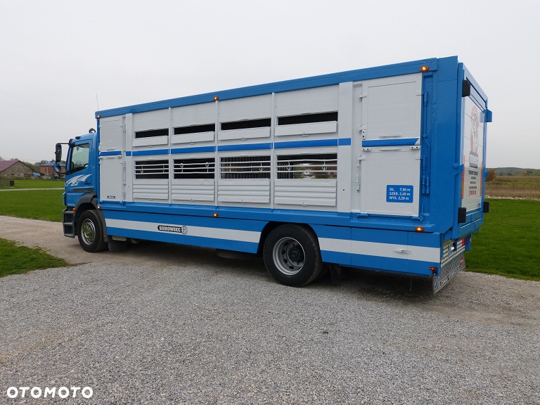 Mercedes-Benz AXOR 1829 DO ŻYWCA / ZWIERZĄT / BYDŁA Z WAGĄ / SUPER STAN / EURO 5 / DŁ. 7.50 M / CAŁY NA PODUSZKACH / DMC 18T!! - 9