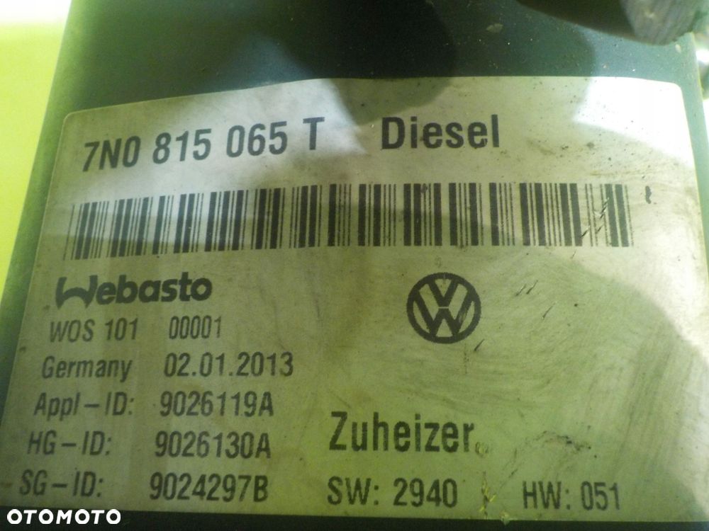 VW SHARAN II 2.0 TDI 13r 5D webasto 7N0815065T 122R-000277 - 8