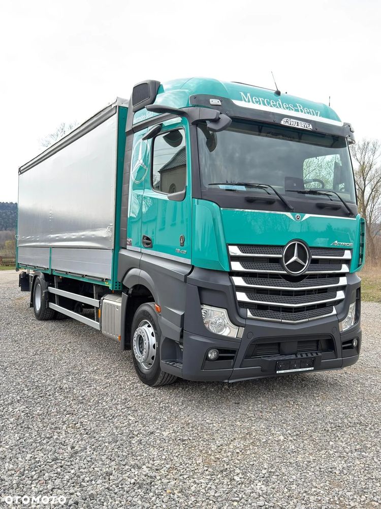 Mercedes-Benz ACTROS 1843 / BURTO-FIRANKA/ KABINA TYPU SALONKA / WINDA  / WIRTUALNY KOKPIT / KAMERY / NOWE OPONY / 18PALET / 8TON ŁADOWNOŚCI / AUTOMAT / DUŻY SILNIK  / SYPIALKA / SERWISOWANY / 2021 / JAK NOWY  / E6 - 1