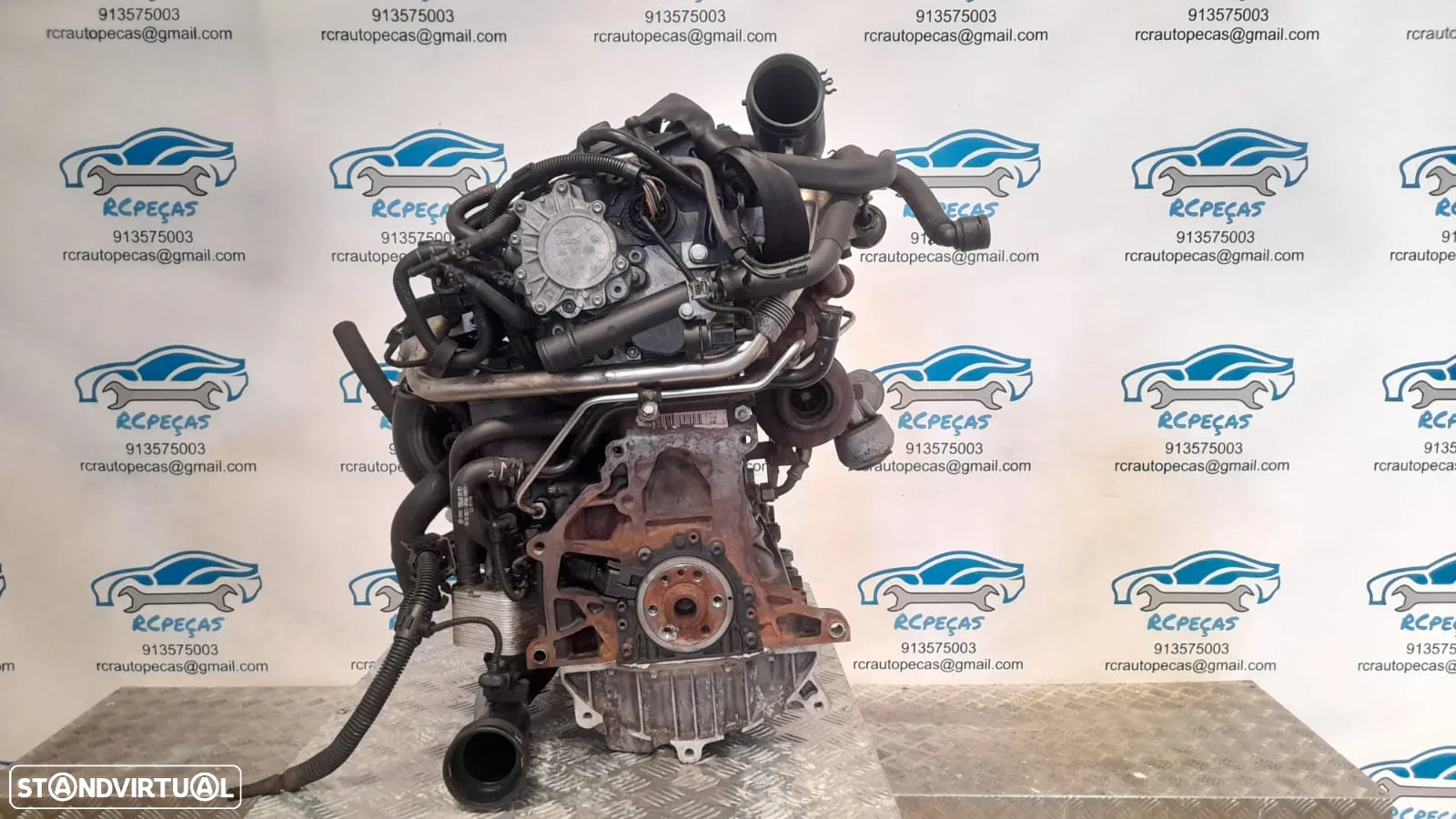 MOTOR COMPLETO 2.0 TDI 16V 140CV BKD SKODA OCTAVIA VW VOLKSWAGEN GOLF TOURAN JETTA SEAT LEON TOLEDO ALTEA AUDI A3 8P MOTOR ARRANQUE ALTERNADOR BIMASSA COMPRESSOR EMBRAIAGEM BOMBA DIRECAO INJETORES - 4