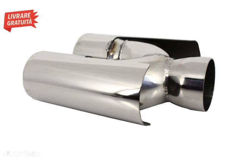 Bara Spate Evacuare Dubla BMW Seria 5 E39 (1995-2003) cu Tobe Ornamente ACS Look- livrare gratuita - 7