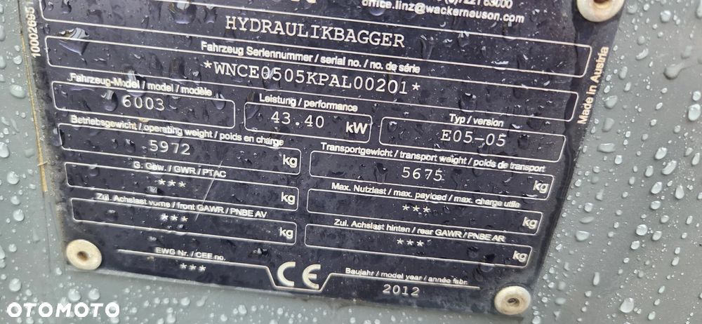 Wacker Neuson <<Wacker Neuson 6003! ROTOTILT !2 łyżki,5500 mtg z Niemiec!>> - 13