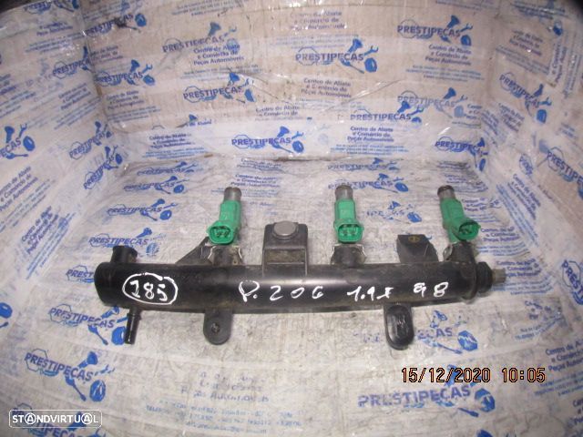 Regua Injeção E Injetor 9655833580 PEUGEOT 206 1998 1.1I 60Cv CITROEN PLURIEL C3 2005 1.4 I 75 Cv - 1