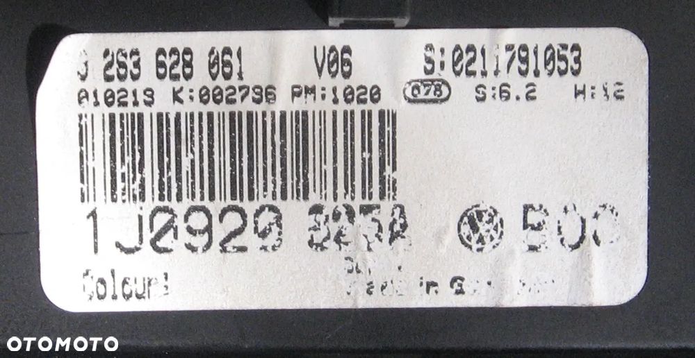 1J0929825A licznik zegar tacho GOLF IV benzyna volkswagen - 3