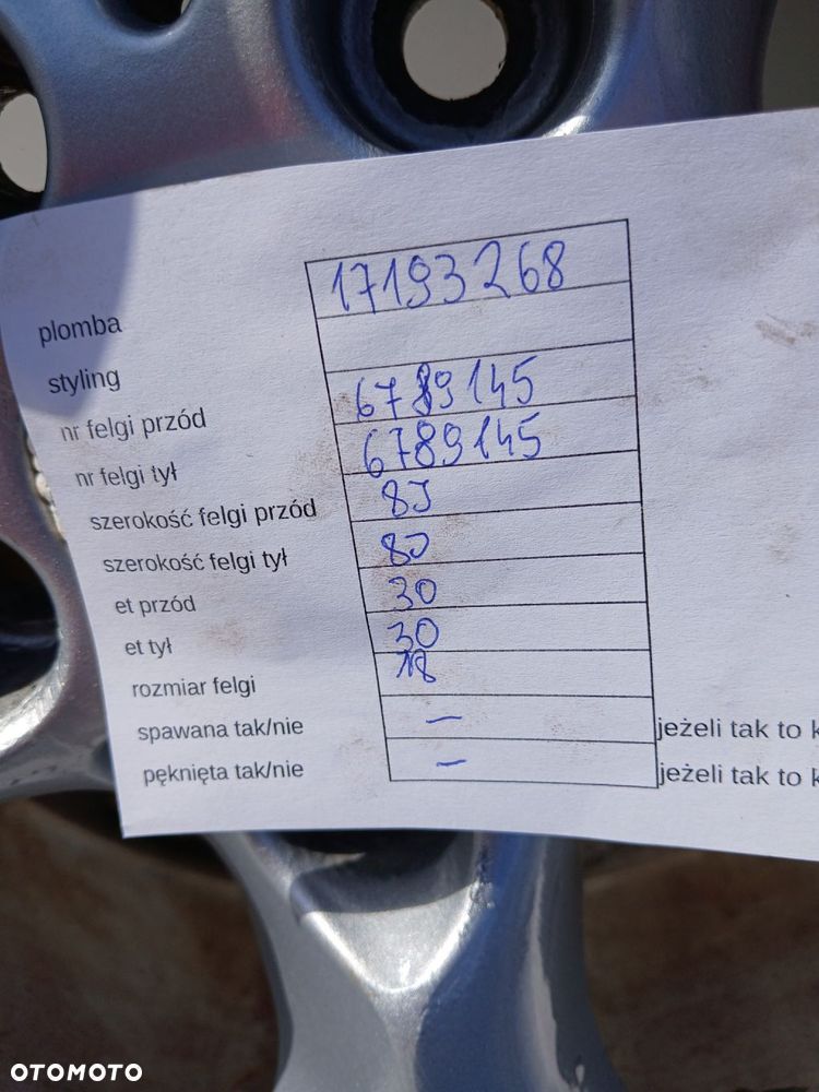 FELGI BMW X1 E84 18 CALI 6789145 KOMPLET - 2