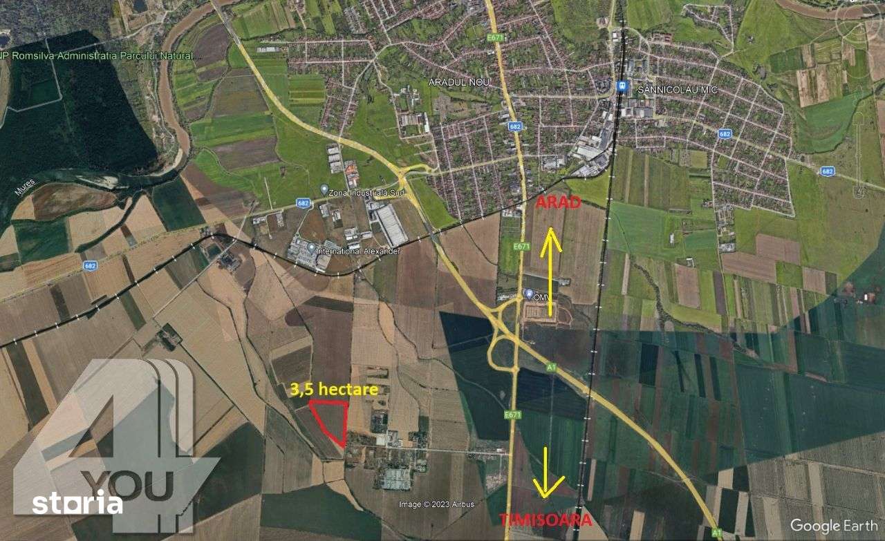 Teren extravilan 35000 mp,Ias Aradul nou aproape de autostrada la km 7 - Imagine principală: 3/3