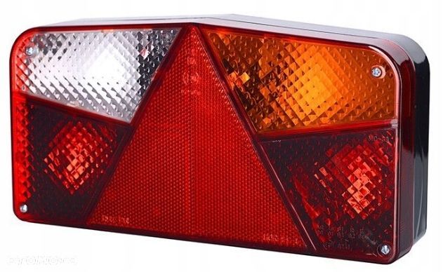 LAMPA TYLNA ZESPOLONA ŻARÓWKI PRZYCZEPKA TRÓJKĄT - 2