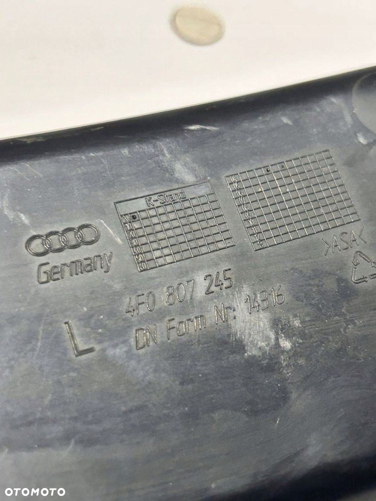 ZAŚLEPKA KRATKI ZDERZAKA AUDI A6 C6 S-LINE LEWA 4F0 807 245 - 3