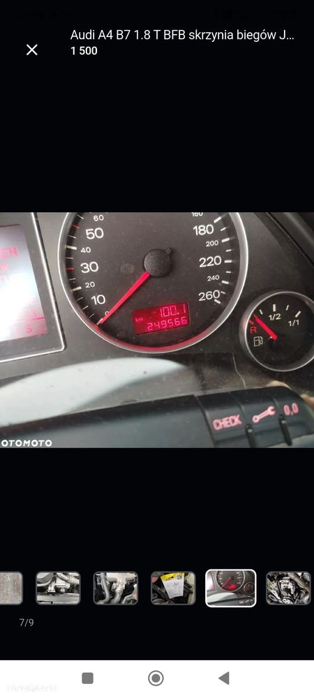 Audi A4 B7 1.8 T BFB JZQ sterownik skrzyni biegów 01J927156HT - 5