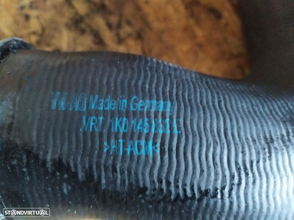 TUBO DO INTERCOOLER VOLKSWAGEN GOLF V TOURAN PASSAT A3 2.0TDI 1K0145832E - 2