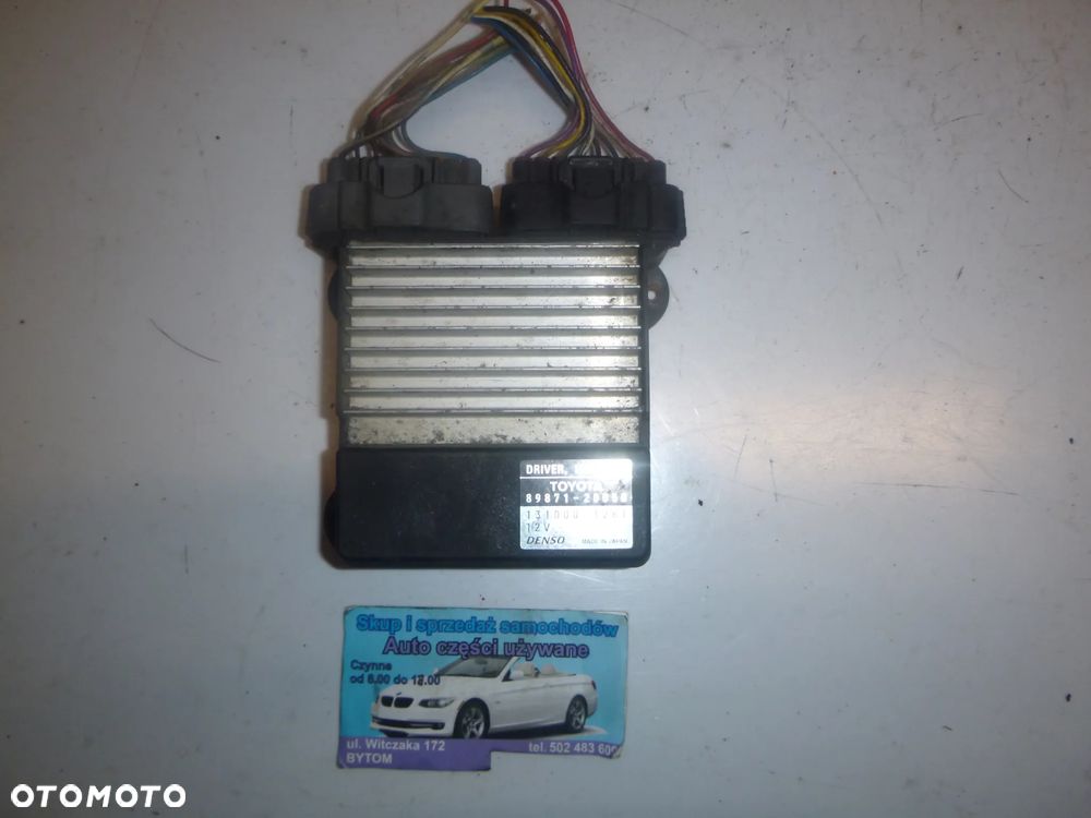 MODUŁ STEROWNIK WTRYSKÓW TOYOTA COROLLA VERSO II 2,0 D4D 2004r 89871-20050 - 1