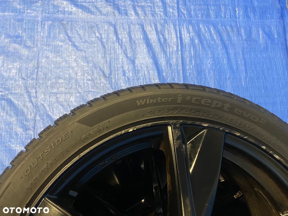 KOŁA KBA50616 KOŁO 17 FELGA ALUMINIOWE ALUSY 17" x 7J  4X100; 63,4mm 54,1mm KOMPLET ; OPONY ZIMOWE HANKOOK ; RENAULT VOLVO TOYOTA HYUNDAI KIA MAZDA SUZUKI NISSAN ITP. ORYGINAŁ - 16
