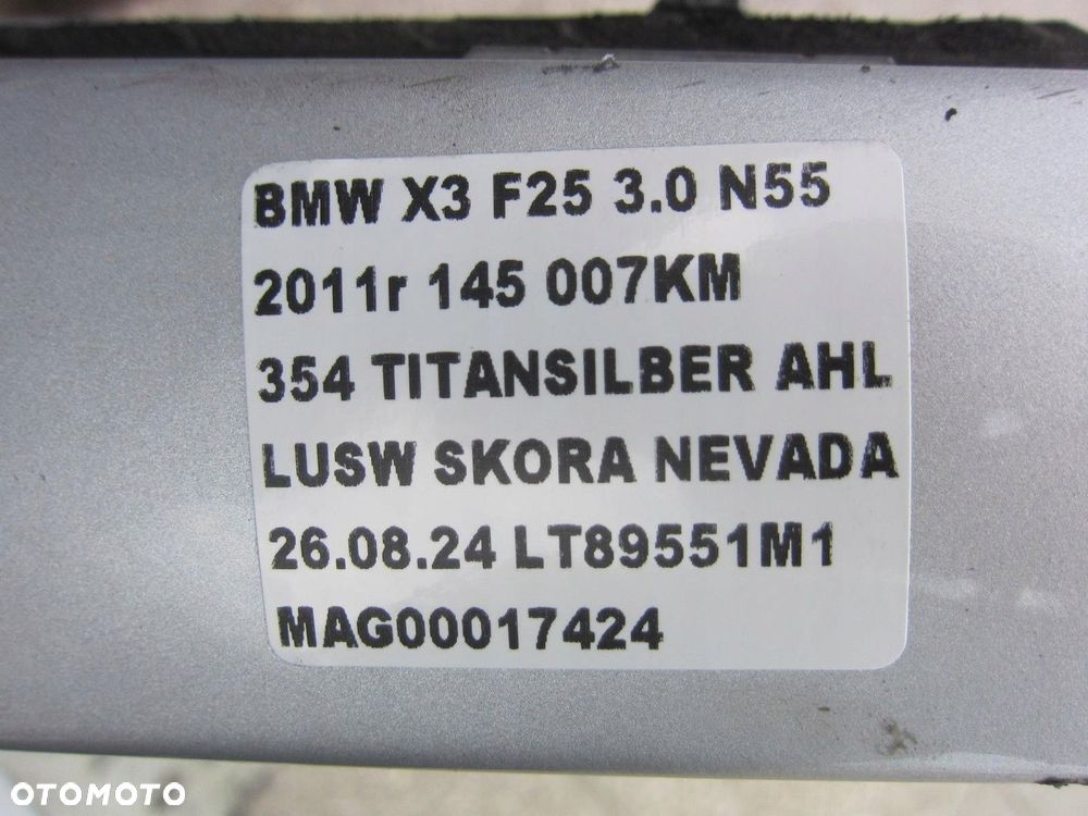 BMW X3 F25 X4 F26 ĆWIARTKA LEWA PODŁUŻNICA PRZÓD KIELICH PRÓG 7266997 - 6