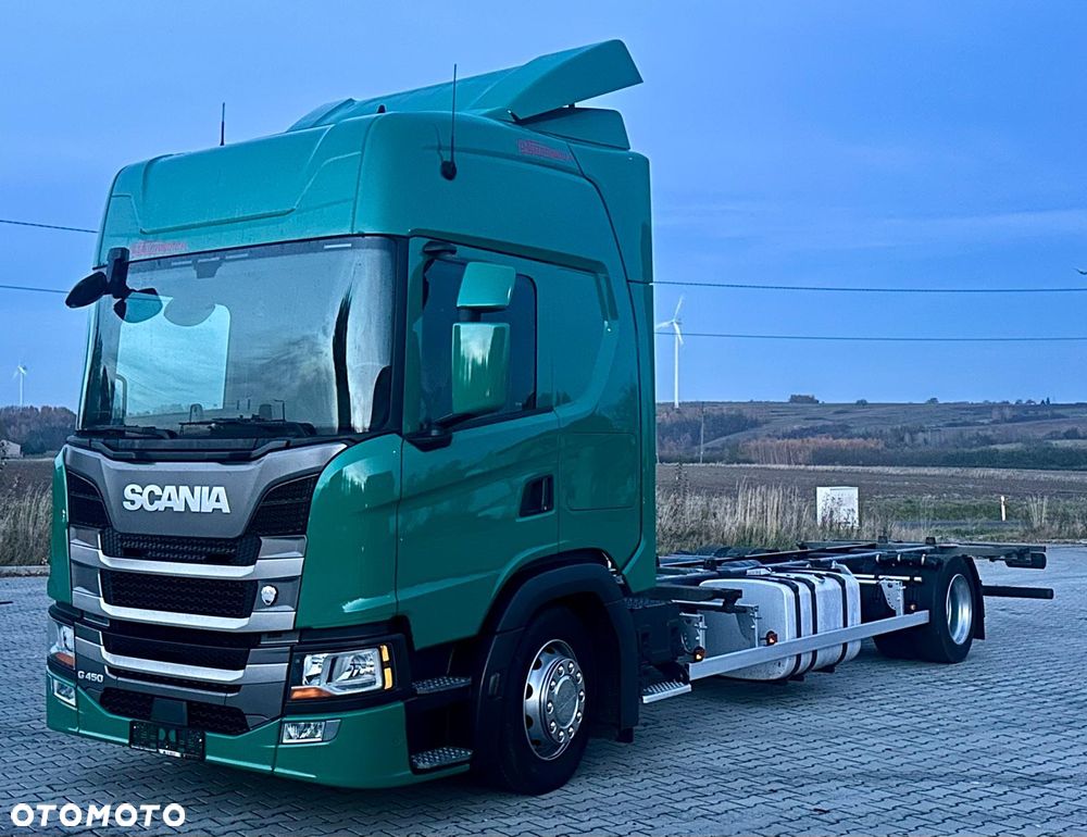 Scania G450 / RAMA DO ZABUDOWY / ROZSTAW 5.75 / AUTOMAT / SYPIALKA / 2019 ROK / 19 PALET - 2