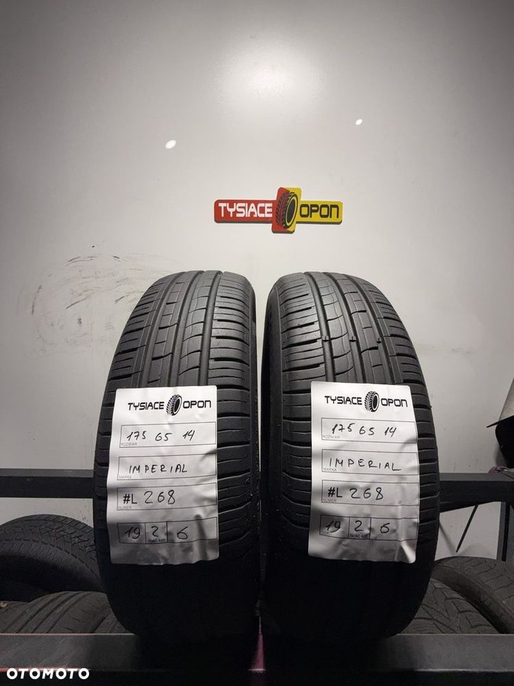 Opony letnie Imperial 175/65 R14 używane zestaw 2 sztuki #L268 - 1