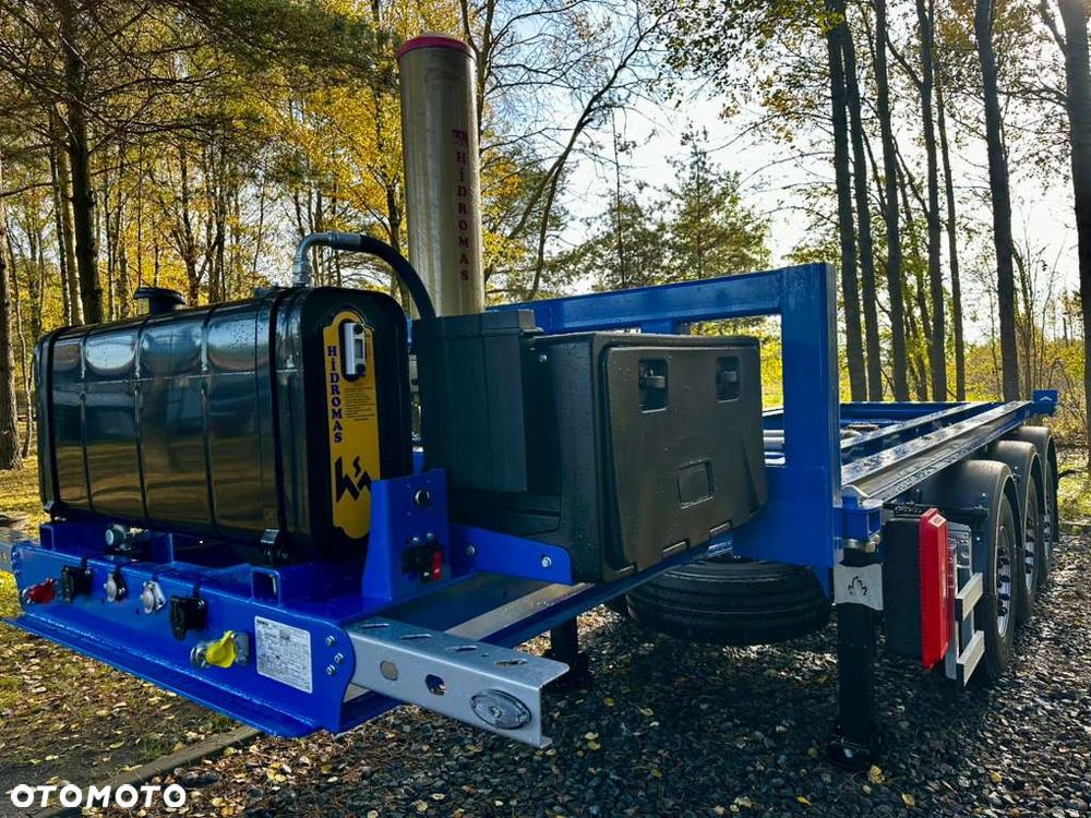 Inny MEGA TRAILERS - naczepa do przewozu kontenerów z wywrotem! z własną hydrauliką wywrotu! - 15