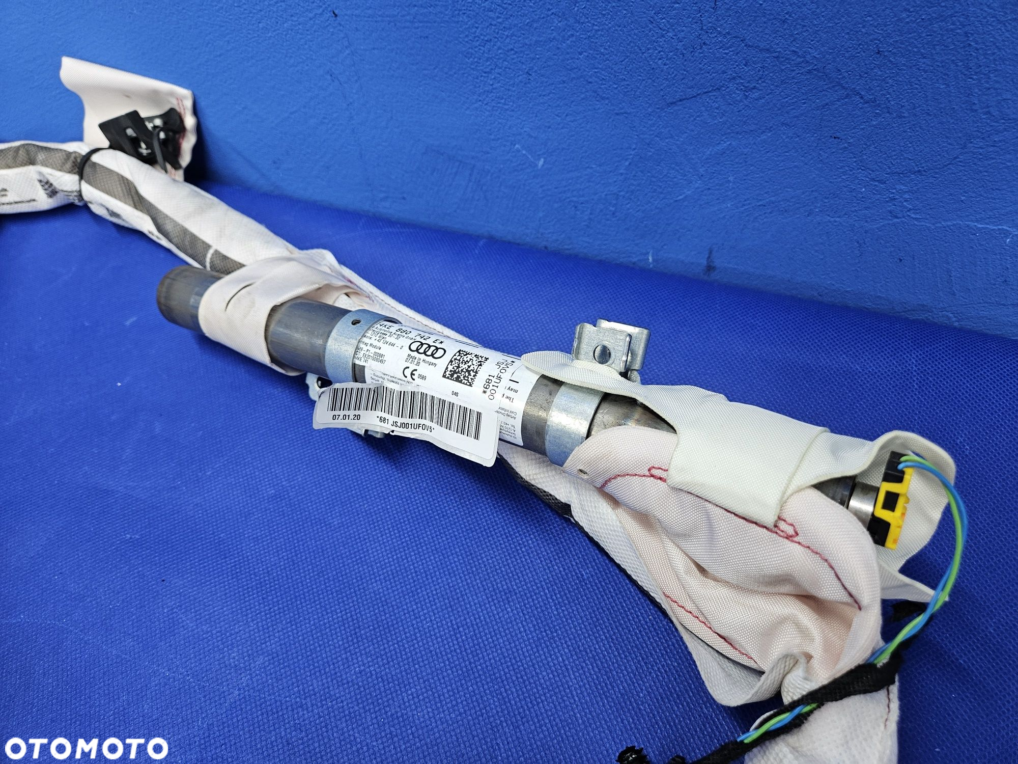 KURTYNA powietrzna prawa AUDI E-TRON 50 55 Q8 Airbag poduszka oryginał - 7