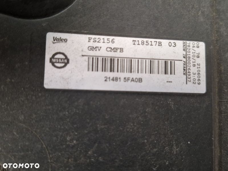 NISSAN MICRA K14 0.9 B TCE WENTYLATOR WIATRAK CHŁODNICY 214815FA0B - 6