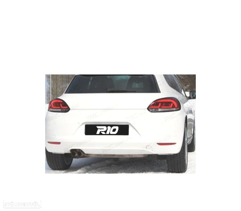 FAROLINS VOLKSWAGEN VW SCIROCCO III 08-14 LITEC VERMELHO ESCURECIDO - 2