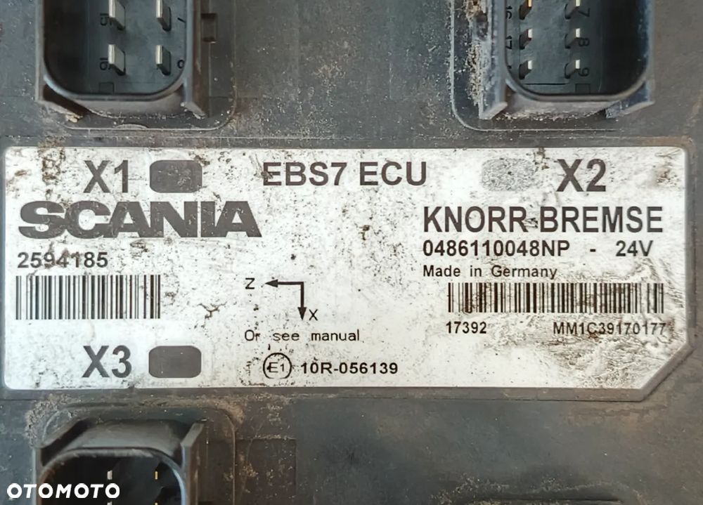 SCANIA R S STEROWNIK KOMPUTER MODUŁ EBS7 2594185 - 2