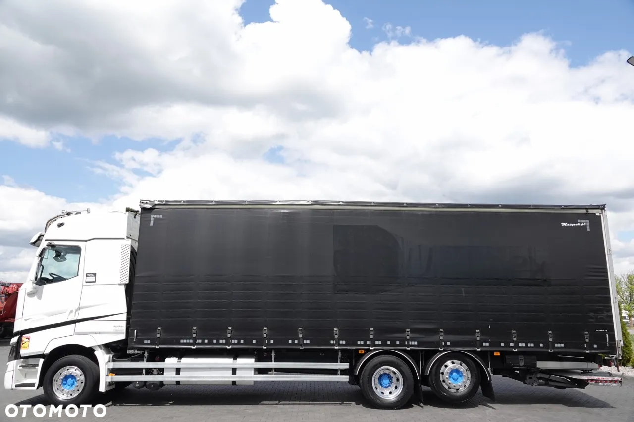 Renault T 440 / 6X2 / SOLÓWKA / FIRANKA 9.5 M / KLIMA POSTOJOWA  / WINDA / ALUFELGI / OŚ PODNOSZONA / PO KONTRAKCIE SERWISOWYM - 8