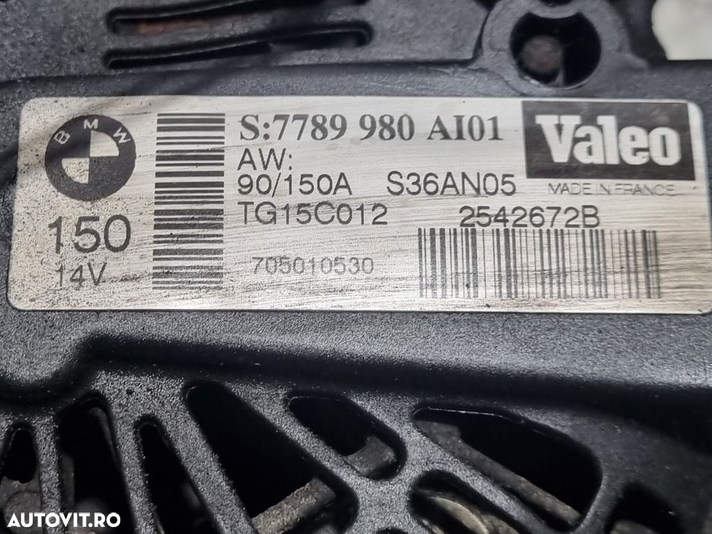 Alternator BMW X3 E83 2.0 Diesel 2006 - 2010 150CP 1995CC M47 D20 Euro4 (1230) Diesel ... - 4