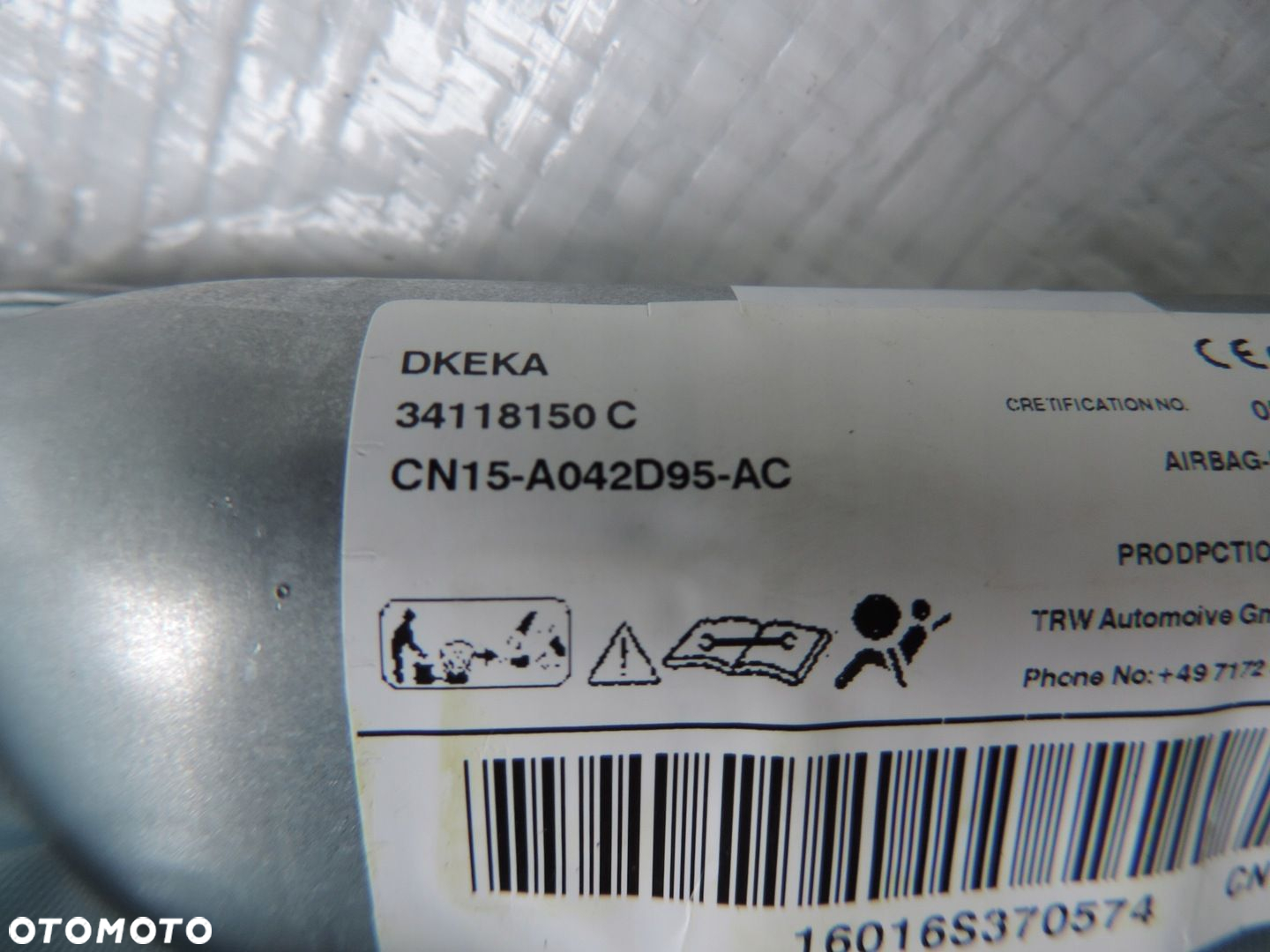 FORD ECOSPORT 2 MK2 II KURTYNA PODUSZKA AIRBAG FOTELA LEWA CN15-A042D95-AC - 4