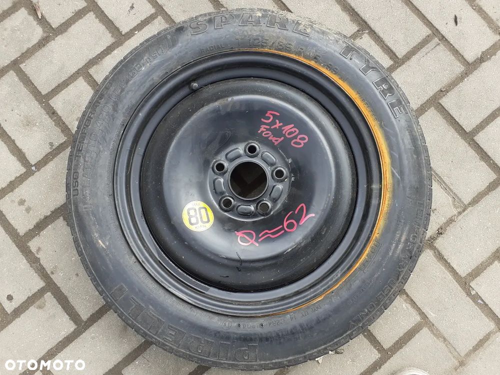 KOŁO DOJAZDOWE ZAPASOWE ZAPASÓWKA DOJAZDÓWKA FORD 5X108 - 1