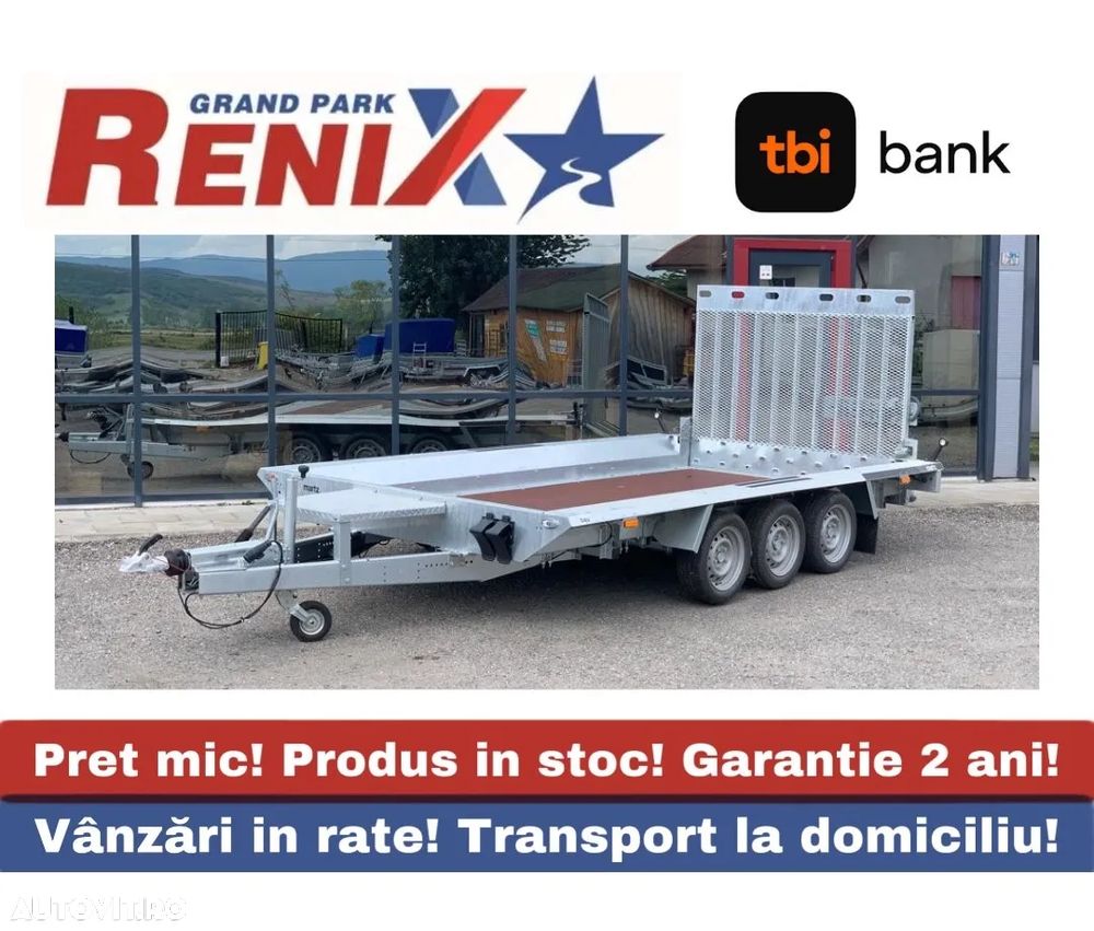 Martz Remorca Transport utilaje  400/180cm 3 axe - 1
