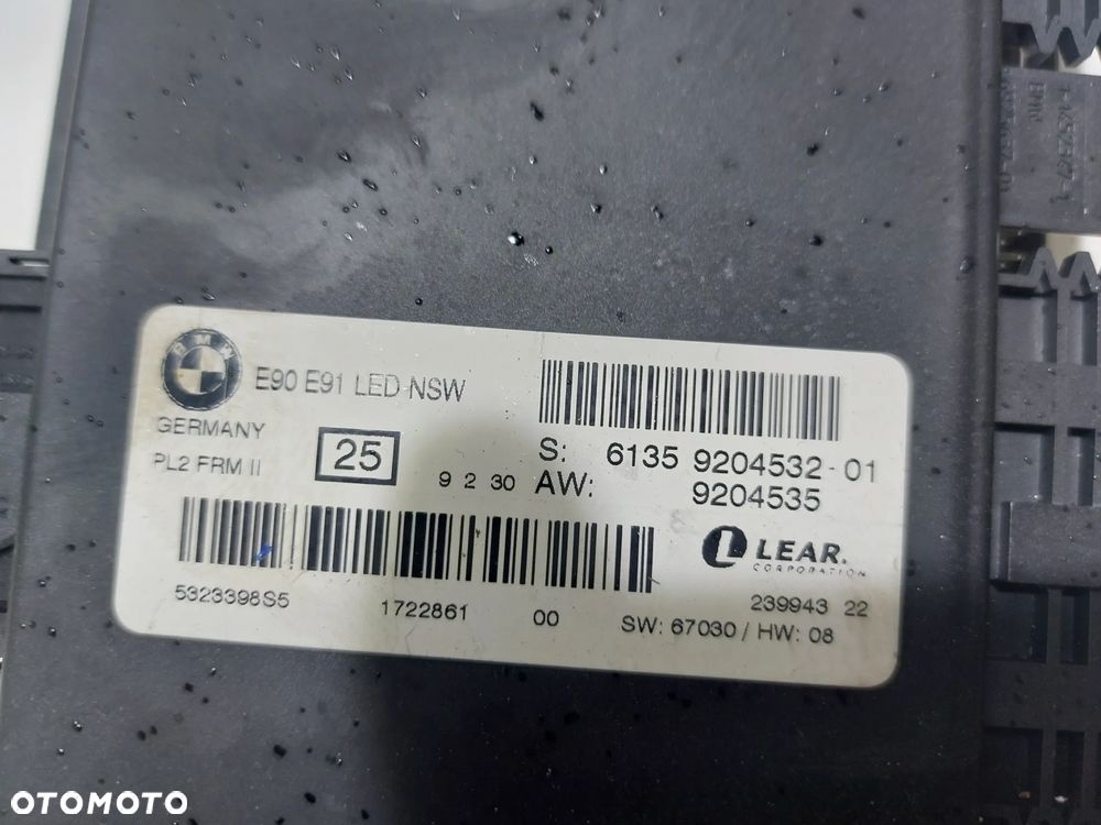 MODUL STEROWNIK SWIATEL 9204532 BMW E90 E91 SLASK WYSYLKA - 2